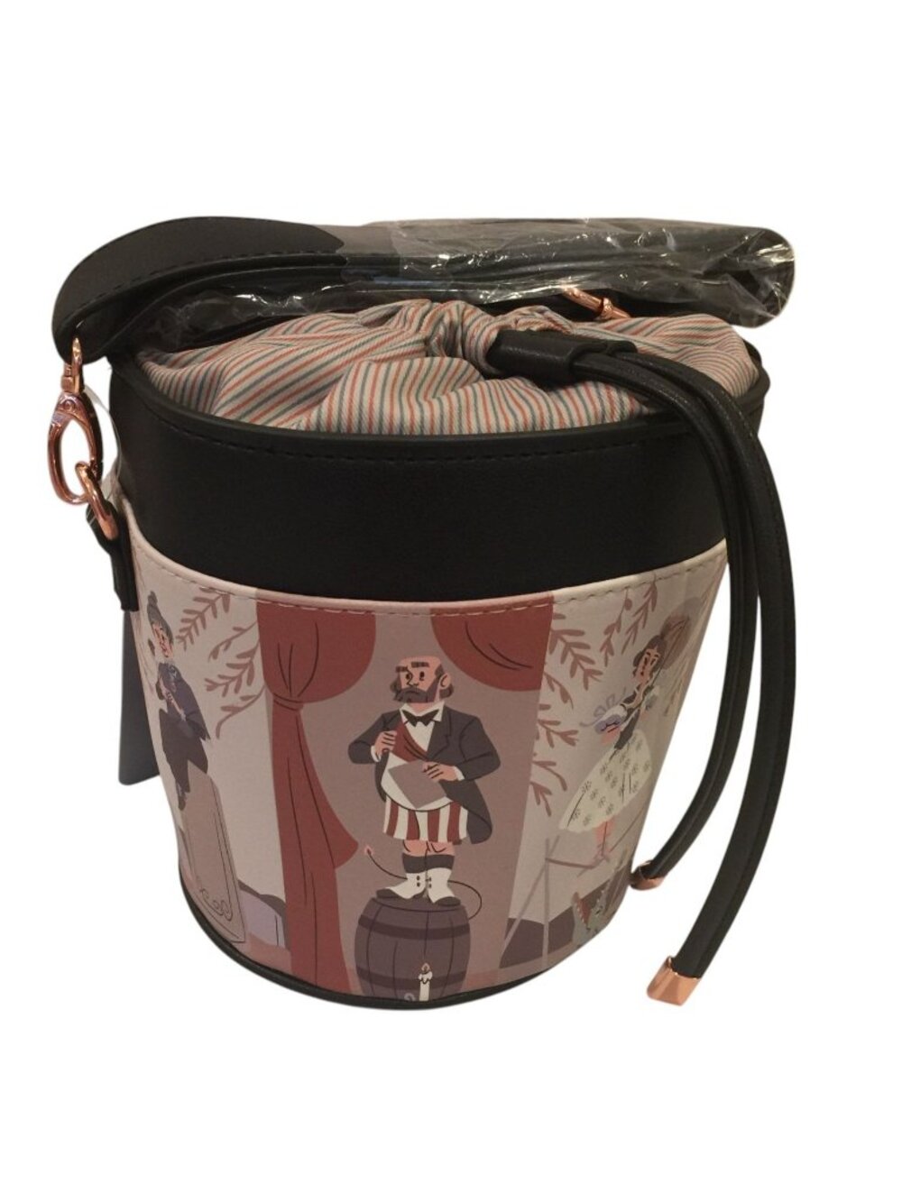 Disney Parks The Haunted Mansion Drawstring Barrel Stretching Wallpaper Purse